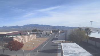 Weather camera view of Pahrump Valley HS.