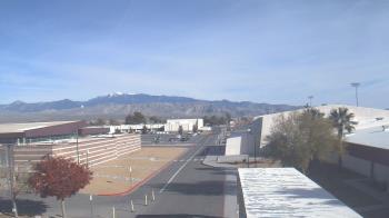 Weather camera view of Pahrump Valley HS.
