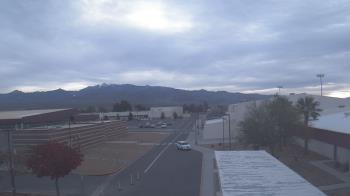 Weather camera view of Pahrump Valley HS.