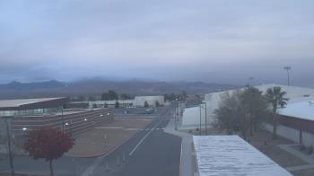 Weather camera view of Pahrump Valley HS.