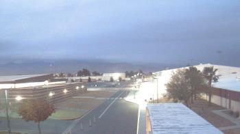Weather camera view of Pahrump Valley HS.
