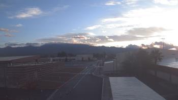 Weather camera view of Pahrump Valley HS.