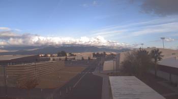 Weather camera view of Pahrump Valley HS.
