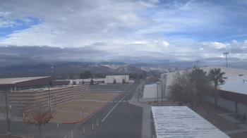Weather camera view of Pahrump Valley HS.