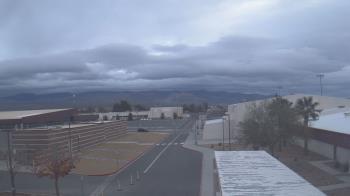 Weather camera view of Pahrump Valley HS.