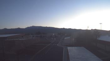 Weather camera view of Pahrump Valley HS.