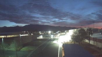 Weather camera view of Pahrump Valley HS.