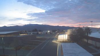 Weather camera view of Pahrump Valley HS.