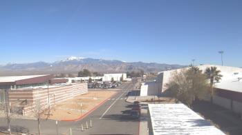 Weather camera view of Pahrump Valley HS.