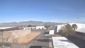 Weather camera view of Pahrump Valley HS.
