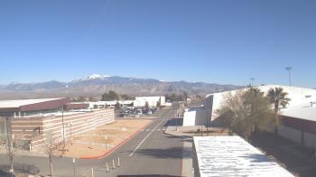 Weather camera view of Pahrump Valley HS.