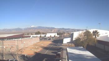 Weather camera view of Pahrump Valley HS.