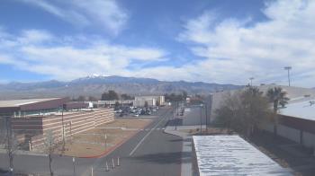 Weather camera view of Pahrump Valley HS.
