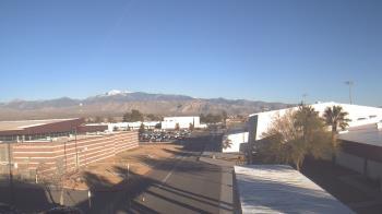 Weather camera view of Pahrump Valley HS.