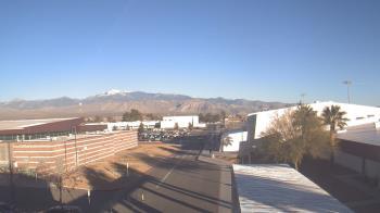 Weather camera view of Pahrump Valley HS.