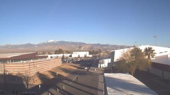 Weather camera view of Pahrump Valley HS.