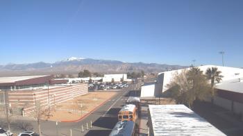 Weather camera view of Pahrump Valley HS.