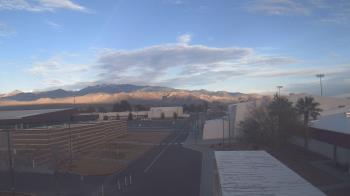 Weather camera view of Pahrump Valley HS.