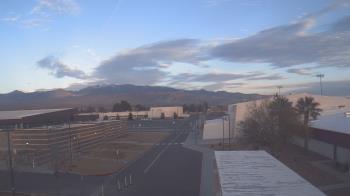 Weather camera view of Pahrump Valley HS.
