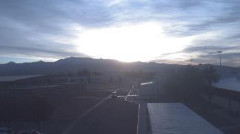 Weather camera view of Pahrump Valley HS.