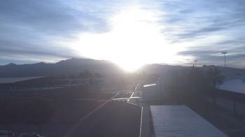 Weather camera view of Pahrump Valley HS.