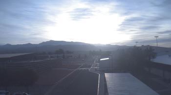 Weather camera view of Pahrump Valley HS.