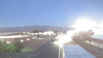 Weather camera view of Pahrump Valley HS.