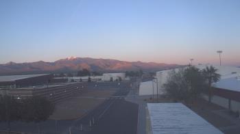 Weather camera view of Pahrump Valley HS.