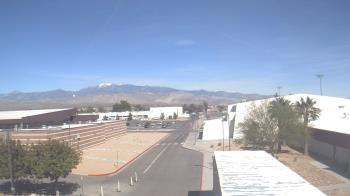 Weather camera view of Pahrump Valley HS.