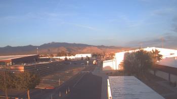 Weather camera view of Pahrump Valley HS.
