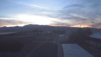 Weather camera view of Pahrump Valley HS.