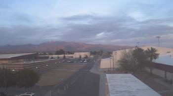 Weather camera view of Pahrump Valley HS.