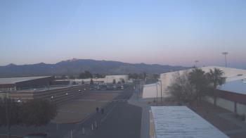 Weather camera view of Pahrump Valley HS.
