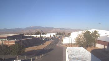 Weather camera view of Pahrump Valley HS.