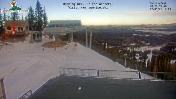 Weather camera view of Sunrise Park Resort 10650 ft elev.
