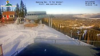 Weather camera view of Sunrise Park Resort 10650 ft elev.