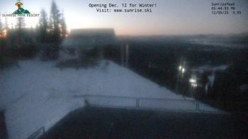 Weather camera view of Sunrise Park Resort 10650 ft elev.
