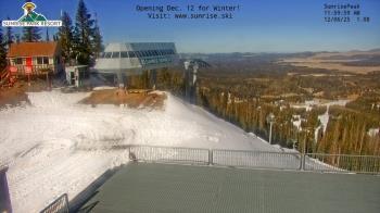 Weather camera view of Sunrise Park Resort 10650 ft elev.