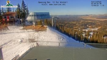 Weather camera view of Sunrise Park Resort 10650 ft elev.