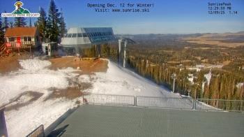 Weather camera view of Sunrise Park Resort 10650 ft elev.