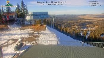 Weather camera view of Sunrise Park Resort 10650 ft elev.