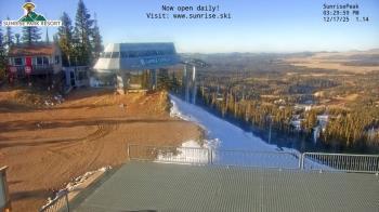 Weather camera view of Sunrise Park Resort 10650 ft elev.