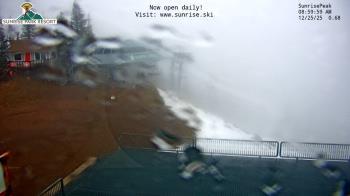 Weather camera view of Sunrise Park Resort 10650 ft elev.