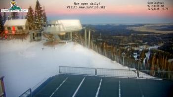 Weather camera view of Sunrise Park Resort 10650 ft elev.