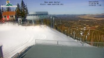 Weather camera view of Sunrise Park Resort 10650 ft elev.