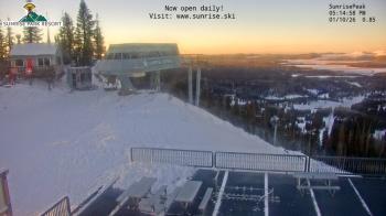 Weather camera view of Sunrise Park Resort 10650 ft elev.