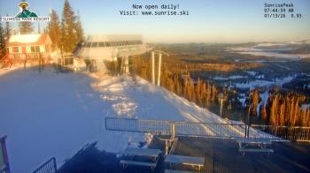 Weather camera view of Sunrise Park Resort 10650 ft elev.