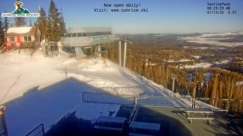 Weather camera view of Sunrise Park Resort 10650 ft elev.
