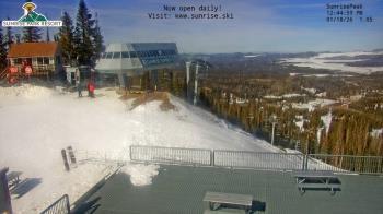 Weather camera view of Sunrise Park Resort 10650 ft elev.