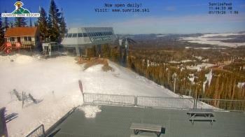 Weather camera view of Sunrise Park Resort 10650 ft elev.